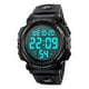 thumbnail image 2 of Reloj deportivo digital impermeable para hombre, correa negra, 2 of 5