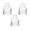 transparent, variant on Oraceous Set of 3 Clear Glass Refillable Diffuser Bottles with Wooden Caps for Aromatherapy Use