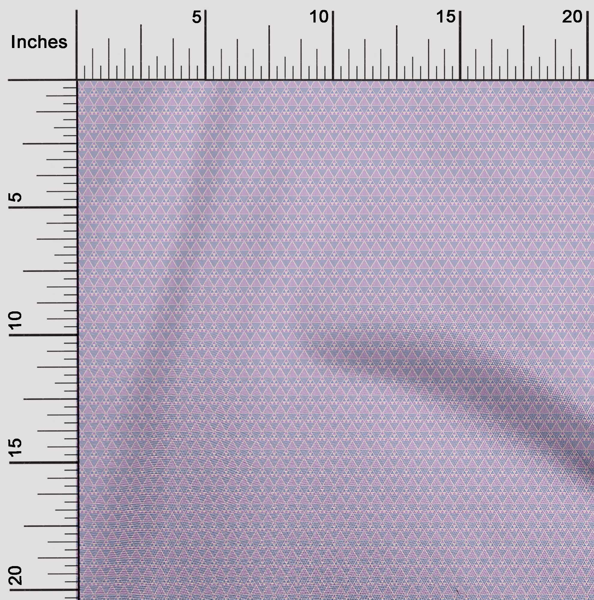 oneOone Tissu Polyester Lycra Triangle à Imprimé Géométrique Tissu de Couture BTY 56 Pouces