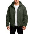 thumbnail image 2 of WTOBBY Men's Fashion Leisure Hooded Jacket, Outdoor Thin Work Style Loose Fit Windbreaker Coat for Casual Wear and Light Protection,Green 2XL, 2 of 5