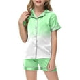 thumbnail image 4 of Gubotare Toddler Pajamas Summer Girls Pajamas Short Sleeve Pjs Toddler Summer Sleepwear Sets (E,Size 4-5 Years), 4 of 5