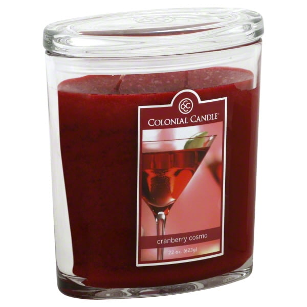 Colonial Candle TwoWick 22 Oz. Oval Jar Cranberry Cosmo