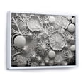 thumbnail image 2 of Designart "Abstract Grayscale Coral Artistry IV" Coastal Coral Under Water Floater Framed Canvas Wall Art, 2 of 5