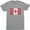 Athletic Heather, variant on Made In Canada , Living In United Kingdom Nation Love Men's Tee Shirt