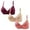Wine, variant on hotojiny 3PC Wireless Bras for Women No Underwire Push Up Breathable Bralette V Neck Full Coverage Comfort Everyday Bra