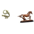thumbnail image 1 of Estatua En Miniatura De Caballo De Latón, Figura De Arte Chino, Adorno Coleccionable Para El Hogar, Oficina, Escritorio, Dormitorio, Sala De Estar, Decoración Del Año 2024., 1 of 8