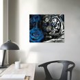 thumbnail image 4 of Orinice Tiger Gothic Art Fine Art Aesthetic Poster & Print Wall Painting for Home Decor - Canvas Living Room Bedroom Office Wall Art Decor 16x12in, 4 of 6