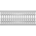 thumbnail image 5 of Ekena Millwork 42"H x 9'L Fiberthane Legacy Unassembled Balustrade Railing Kit, Style A (6 1/4" On-Center Spacing to Pass 4" Sphere Code), 5 of 6