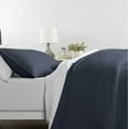 thumbnail image 6 of Noble Linens Navy Herring Pattern Quilted Coverlet, King / CalKing, 6 of 8
