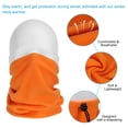 thumbnail image 4 of Unique Bargains Winter Neck Warmer, 4 Pack Drawstring Warm Face Scarf Windproof Neck Gaiter, Orange, 4 of 7