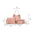 thumbnail image 2 of 4 Pieces Women Bags Set Stylish Female Wallet PU Leather Shoulder Messenger Tote Bag Fashion Decor Accessory, 2 of 3