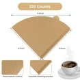 thumbnail image 3 of 100/200/300PCS Coffee Filters Disposable Natural Paper Filters Compatible with Brew Coffee Filters Pour Over Coffee Maker, 3 of 9