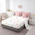 thumbnail image 5 of Manfei Christmas Santa Claus 7 Pieces Bedding Comforter Set,Kawaii Xmas Reindeer Full Bedding Set,Happy New Yaer Fitted Sheet Flat Sheet For Girls Boys,Microfiber Bedroom Decor Reversible, 5 of 8