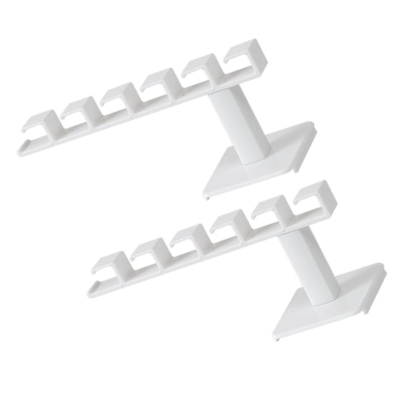 ibasenice 2Pcs Multifunctional White Wall Hooks for Hat Storage Coat Holder and Towel Rack