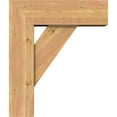 thumbnail image 3 of Ekena Millwork 7 1/2"W x 22"D x 26"H Traditional Block Smooth Bracket w/ Offset Brace, Western Red Cedar, 3 of 25