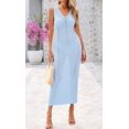 thumbnail image 2 of Traje de baño Cover Up BTFBM Crochet para mujer azul claro, 2 of 9