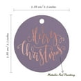 thumbnail image 6 of Inkdotpot Real Rose Gold Foil Merry Christmas Tag Favor Hang Paper Tag 50 Piece, 6 of 7