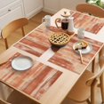thumbnail image 5 of Orange Beige Ombre Placemats Set of 8 Modern Abstract Art Oil Painting Place Mats Indoor Wipeable Table Mats Washable Cloth Dining Table Placemats for Kitchen Holiday Party Home Decor 13x19 Inch, 5 of 9