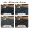 thumbnail image 7 of ODIKA 4'x6' Navy Blue Art Geometric Sparkle Washable Area Rug Vintage Style With Ornate Stepped Frame And Central Star Motif for Dorm Room, Small Living Stain Resistant Low Profile, Easy Care, 7 of 7