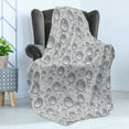 thumbnail image 4 of Grey Soft Flannel Fleece Blanket, Small Large Bubbles Pattern Water Liquid Pure Freshening Monochrome Aquatic Raindrops Design, Cozy Plush for Indoor and Outdoor Use, 70" x 90", Grey, by Ambesonne, 4 of 5