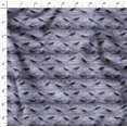 thumbnail image 4 of Soimoi Purple polyester Crepe Fabric Crow Bird Print Fabric by Yard 52 Inch Wide, 4 of 6