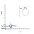 thumbnail image 4 of ANGARA Natural Split Shank Trillion 1.8 ct Tanzanite Engagement Ring in 14K White Gold for Women (Size-8mm) | December Birthstone, Anniversary, Jewelry Gift for Women | Natural Tanzanite Ring, 4 of 9