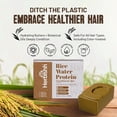 thumbnail image 6 of (5 pack) Herbishh Rice Water Conditioner Bar, Moisturizing & Smoothing, Solid Soap for Dry, Fine or Brittle Hair, With Fermented Rice & Botanical Oils, All Hair Types, Paraben-Free, Sulfate-Free, 3.53 oz, 6 of 10