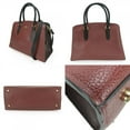 thumbnail image 2 of Pre-Owned Coach Handbag Channing Carryall 76089 Leather Bordeaux Black Shoulder... (Good), 2 of 11