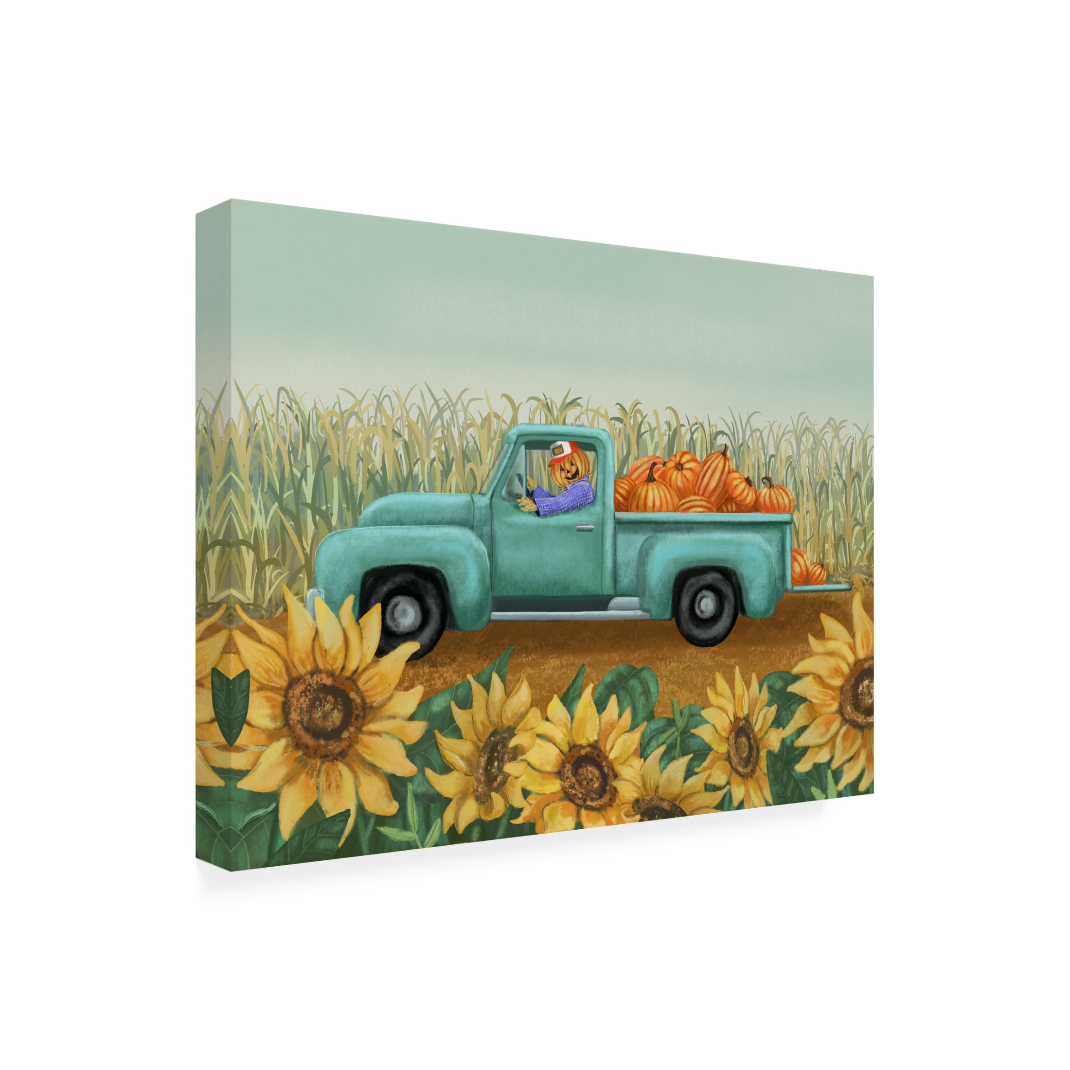 Canvas Wall Art - Christine Rotolo 'Happy Farmer' Wall Art for Living Room, Bedroom, or Office Décor by Trademark Fine Art - 24 x 18 Inches
