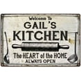 thumbnail image 1 of GAIL'S Kitchen Farmhouse Sign 8 x 12 Matte Finish Metal 108120033158, 1 of 1