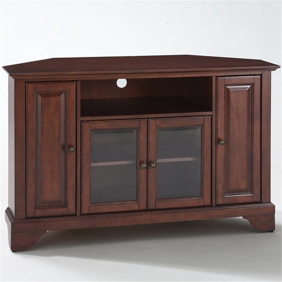 LAFAYETTE 48" CORNER TV STAND IN VINTAGE MAHOGANY FINISH