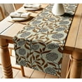 thumbnail image 1 of Vargottam Cotton Twill Table Runner 14 Wide, Leaves Design, Dining Table Runner for Farmhouse & Modern Decor Machine Washable Multiple Sizes (60" to 120"), 1 of 6