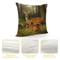 thumbnail image 4 of Chilfamy Deer Baby Bird Pillow Cushion Covers for Home Decor Sofa Couch Bedroom Car Chair 1PC 12x12in, 4 of 5