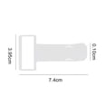 thumbnail image 2 of 5 Pcs Transparent Car Parking Ticket Holders Car Windshield Invoice Ticket Clips Adhesive Transparent T-shape Receipt Holders, 2 of 4