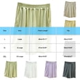 thumbnail image 5 of Shorts Women Pack Summer Boxer Shorts for Women Elastic Waist Comfy Pajama Shorts with Pockets Casual Soft Home Bottoms Green XXL, 5 of 5