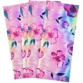 thumbnail image 2 of Dreamtimes Florals with Colorful Tie Dye Kitchen Towels Set of 1 Dishcloths Hand Towels Tea Towels Ultra Absorbent for Cleaning Washing Drying Dishes Tableware 28'' x 18'', 2 of 7