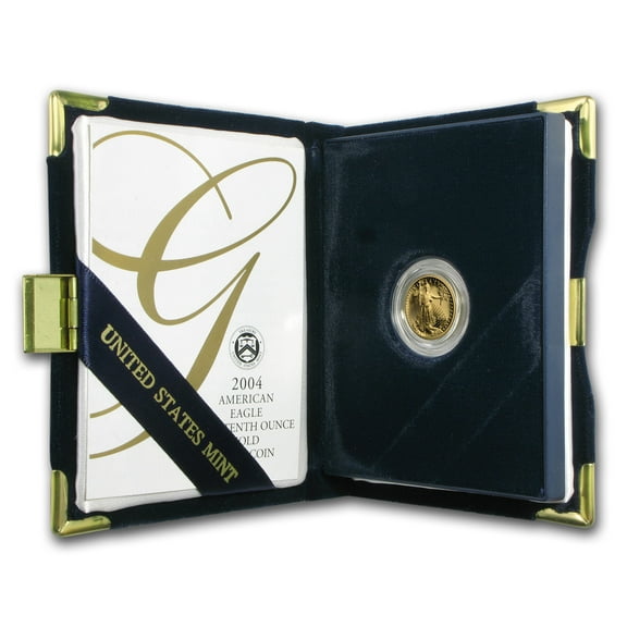 2004-W 1/10 oz Proof American Gold Eagle (w/Box & COA)