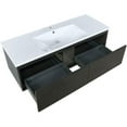 thumbnail image 5 of Lexora Home Sant 48" Single Acrylic Top Bathroom Vanity in Iron Charcoal, 5 of 10