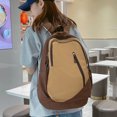 thumbnail image 6 of Dmlowu School Backpack Breathable Travel Backpack Large Capacity Laptop Backpack for Business Hiking Trip, Lightweight Adjustable School Book Bag for Women Men, 12x18 Inch ( Brown ), 6 of 7