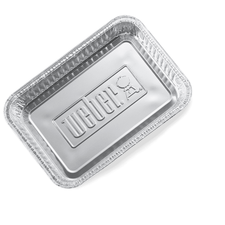 Weber Small Drip Pans - Aluminum BBQ Grill Grease Foil Set