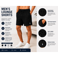 thumbnail image 6 of Men’s Lounge Pajama Shorts Lightweight Cotton Drawstring Sleep Shorts with Pockets - 1-Pack, 6 of 8