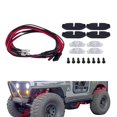 thumbnail image 1 of Kit de luces LED RC Wheel Wheel Wheel para 1/10 SCX10 Crawler (blancas), 1 of 7