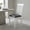 White + Grey, variant on Resenkos Dining Chairs, Kitchen Chairs Trattoria Chairs,Dining Chair Set of 2 Upholstered Wooden Kitchen Chairs with Padded Seat and Rubber Wood Frame-White