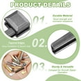 thumbnail image 3 of Uxcell Zipper Repair Kit, Metal Zipper Latch Slider Retainer Insert Pin Top Bottom Stoppers, Fit for Jacket Coat Black #3 #5 #8 #10, 3 of 7