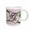 White, variant on 3drose, Cherry Blossom Flower Monogram Initial G, 15oz Mug