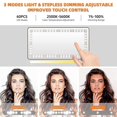 thumbnail image 4 of 2 uds coche 60led regulable Clip-on vista trasera visera espejo de tocador, 4 of 5