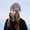 Gray, variant on 2 Piece Winter Knit Set for Women,Fleece Lined Beanie Hat Neck Warmer,Warm Outdoor Cold Weather Headwear Kit