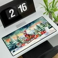 thumbnail image 3 of Merry Christmas Santa Reindeer Antlers Abyssinian Sleigh Xmas Winter Holiday Desk Mat Full Keyboard Mouse Pad Cat Lover Kitten Owner Gifts Large Mousepad - 00023, 3 of 5
