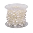 thumbnail image 2 of Cadena de Cuentas de Perlas Sunnimix 15 Metros Beige para Decoración de Bodas, 2 of 8