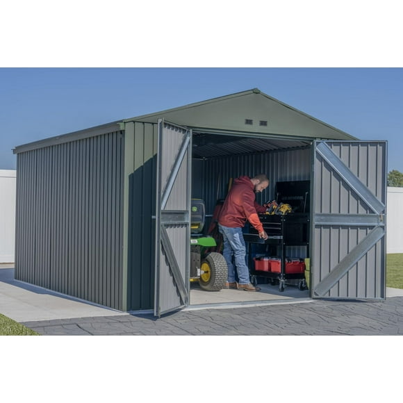 Scotts Lawn Care Storage Shed, 10x12, Green